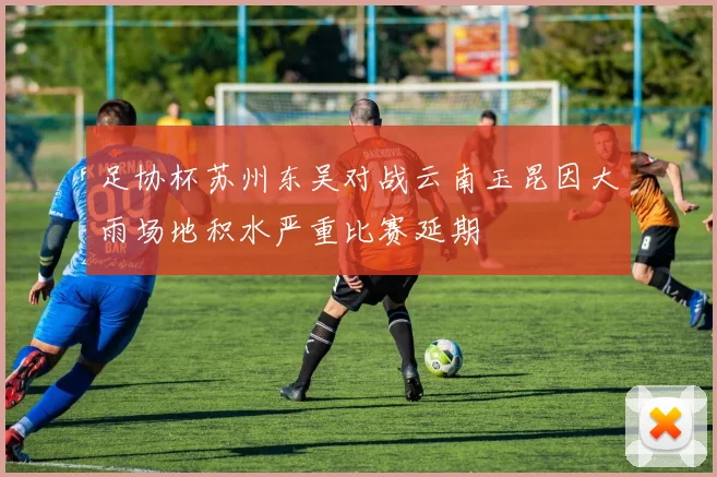 足协杯苏州东吴对战云南玉昆因大雨场地积水严重比赛延期